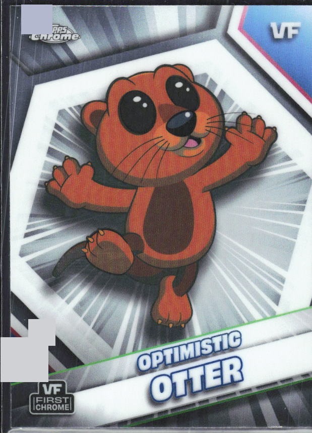 Optimistic Otter 2026 Topps Chrome VeeFriends #129 – framsida