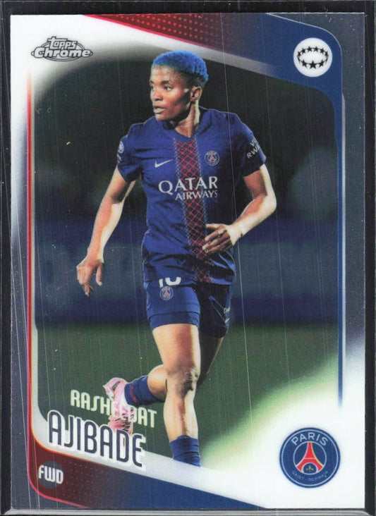 Rasheedat Ajibade 2025-26 Topps Chrome UWCL #49 – framsida