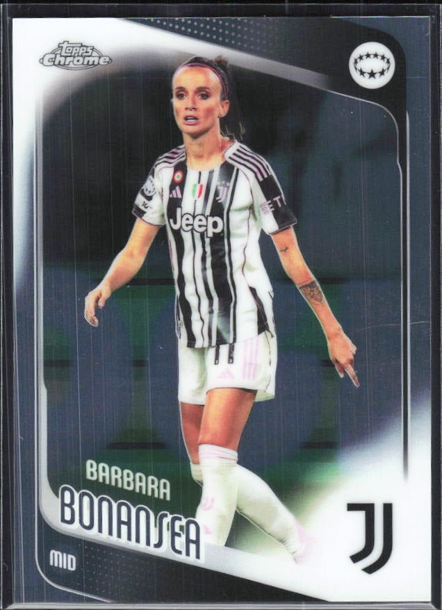 Barbara Bonansea 2025-26 Topps Chrome UWCL #61 – framsida