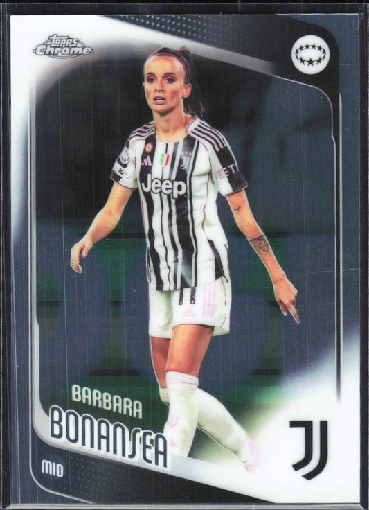 Barbara Bonansea 2025-26 Topps Chrome UWCL #61 – framsida