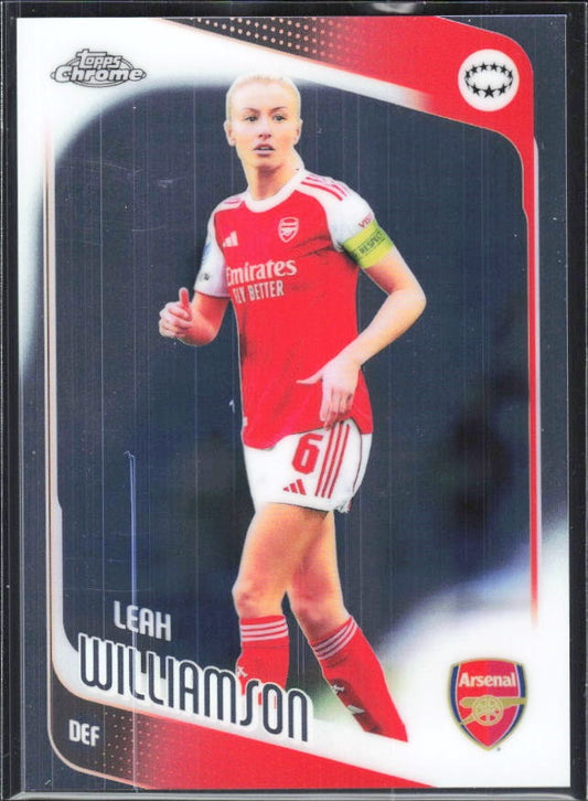 Leah Williamson 2025-26 Topps Chrome UWCL #4 – framsida