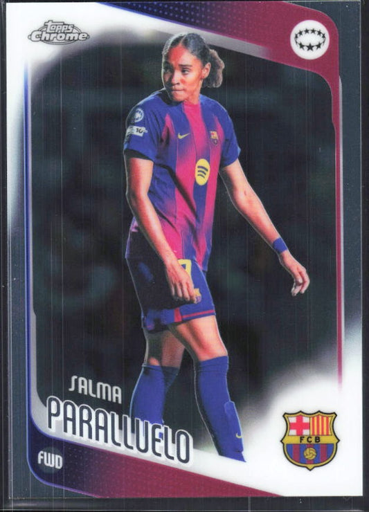 Salma Paralluelo 2025-26 Topps Chrome UWCL #88 – framsida