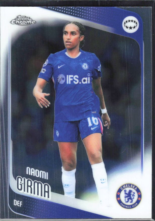 Naomi Girma 2025-26 Topps Chrome UWCL #21 – framsida