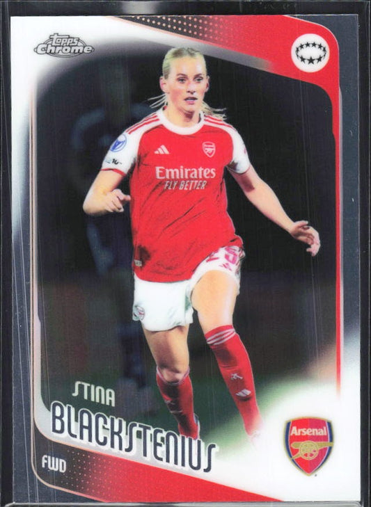 Stina Blackstenius 2025-26 Topps Chrome UWCL #95 – framsida