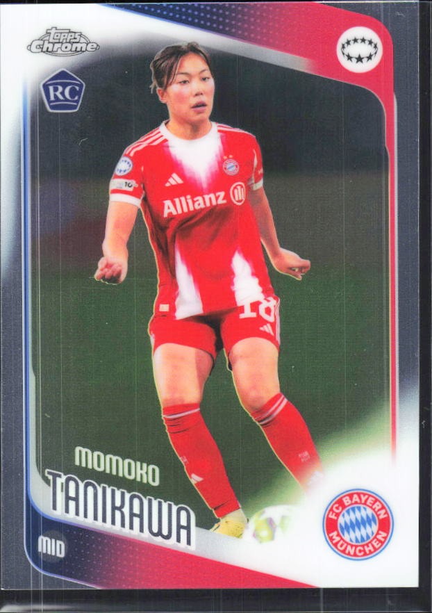 Momoko Tanikawa 2025-26 Topps Chrome UWCL #13 – framsida
