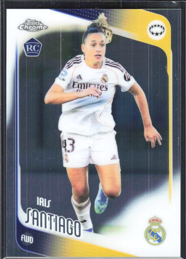 Iris Santiago 2025-26 Topps Chrome UWCL #93 – framsida