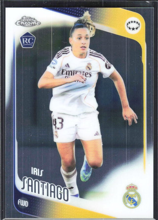 Iris Santiago 2025-26 Topps Chrome UWCL #93 – framsida