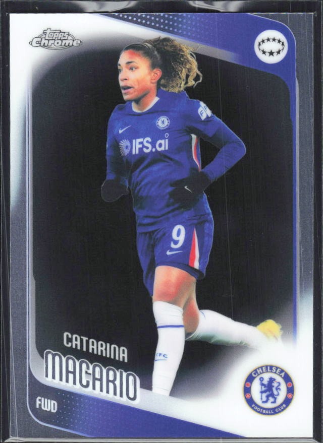 Catarina Macario 2025-26 Topps Chrome UWCL #77 – framsida