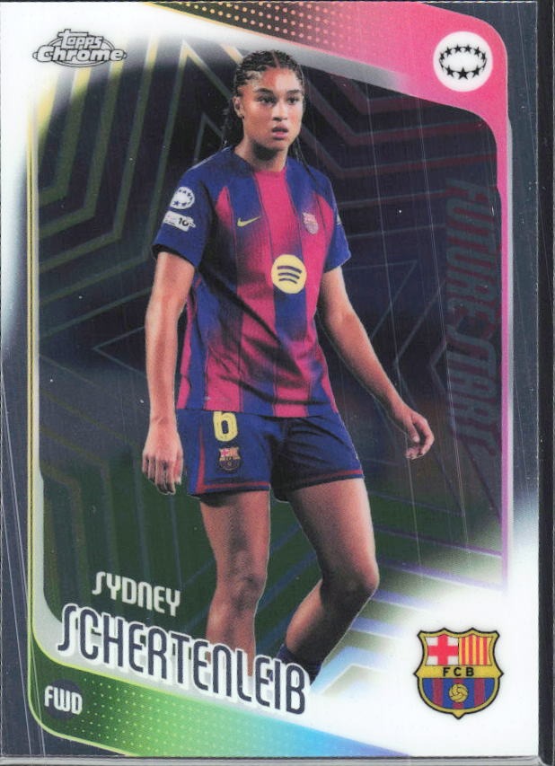 Sydney Schertenleib 2025-26 Topps Chrome UWCL Future Stars #55 – framsida