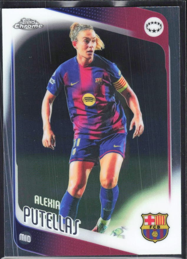 Alexia Putellas 2025-26 Topps Chrome UWCL #11 – framsida