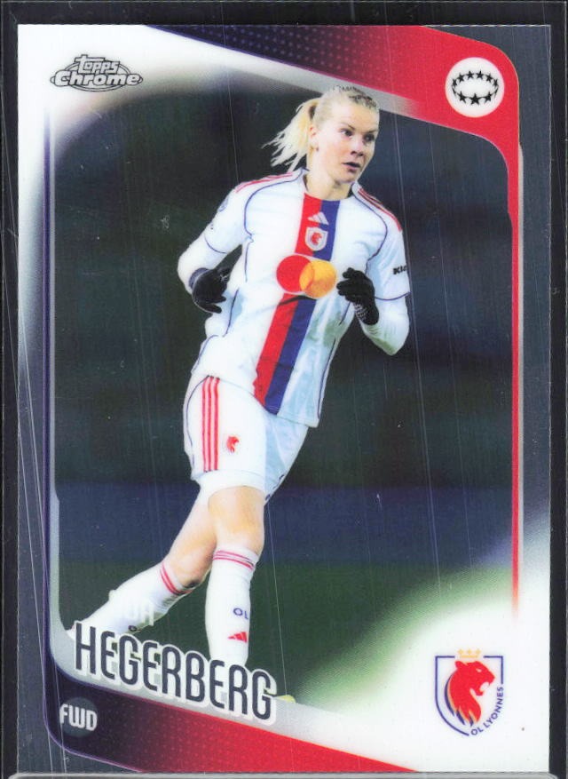 Ada Hegerberg 2025-26 Topps Chrome UWCL #8 – framsida