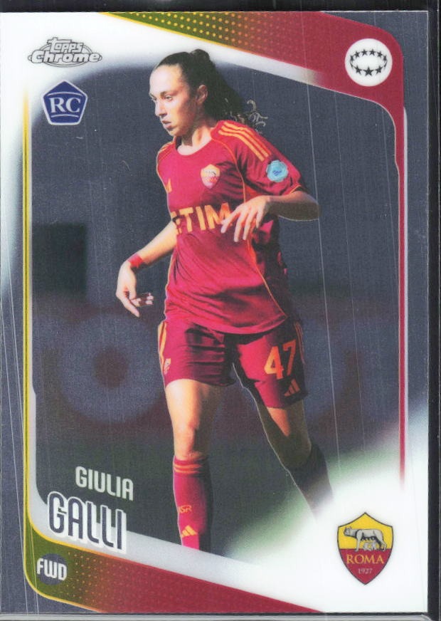 Giulia Galli 2025-26 Topps Chrome UWCL #40 – framsida