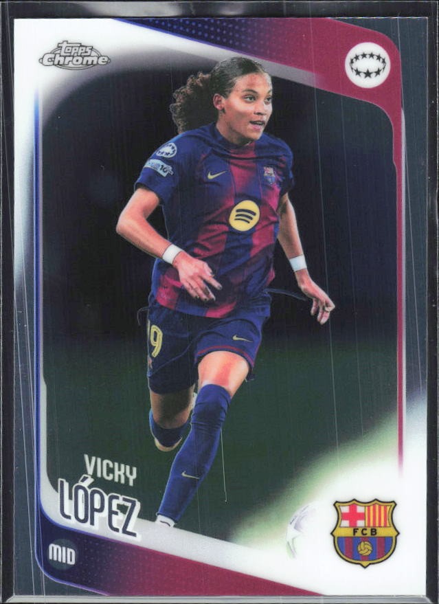 Vicky López 2025-26 Topps Chrome UWCL #46 – framsida