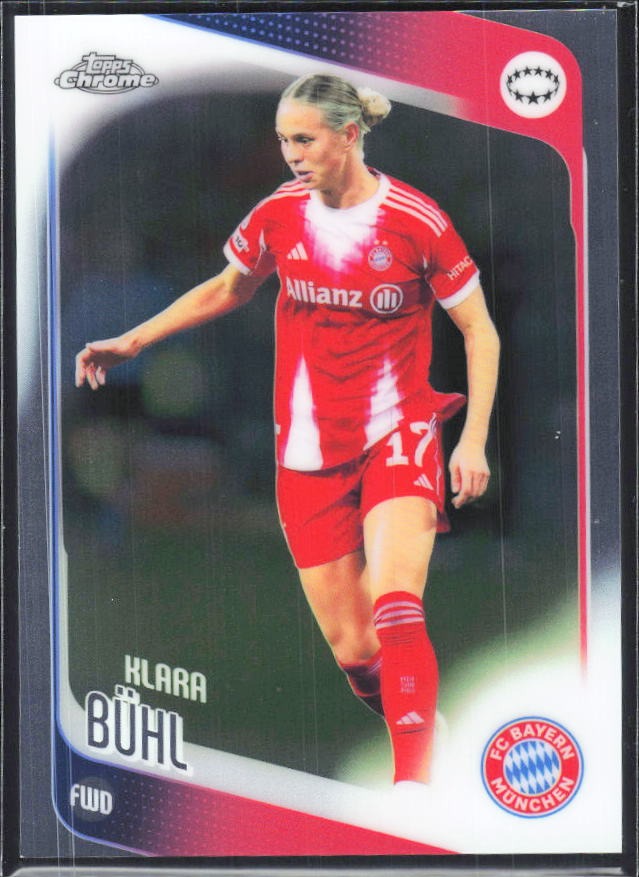Klara Bühl 2025-26 Topps Chrome UWCL #92 – framsida