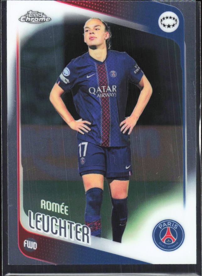 Romée Leuchter 2025-26 Topps Chrome UWCL #72 – framsida
