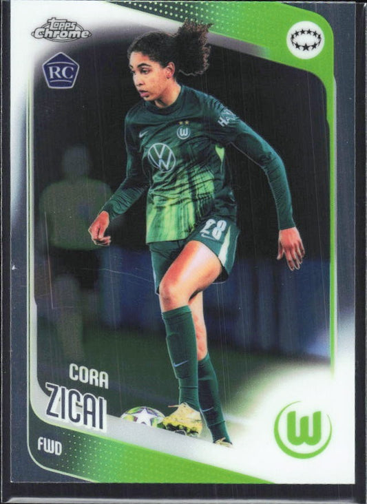 Cora Zicai 2025-26 Topps Chrome UWCL #64 – framsida