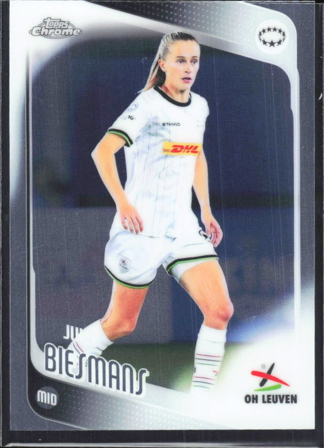 Julie Biesmans 2025-26 Topps Chrome UWCL #50 – framsida