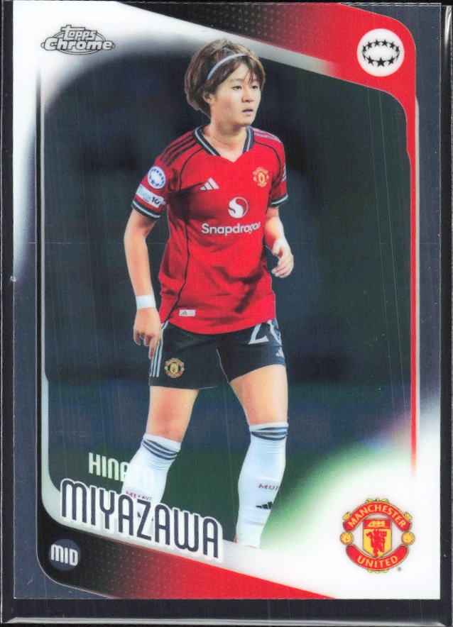 Hinata Miyazawa 2025-26 Topps Chrome UWCL #91 – framsida