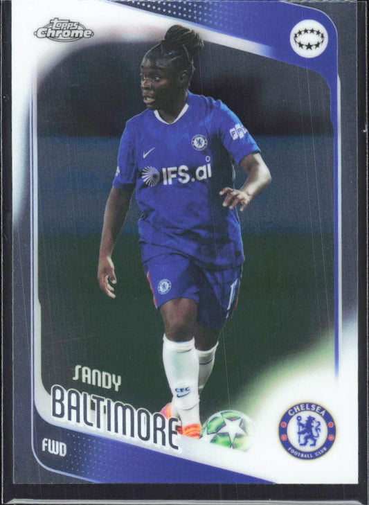 Sandy Baltimore 2025-26 Topps Chrome UWCL #67 – framsida