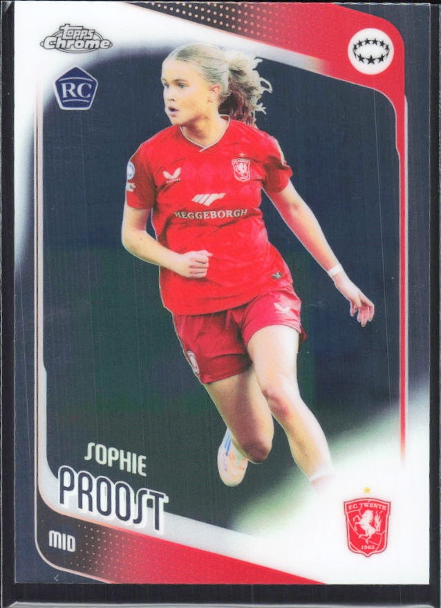 Sophie Proost 2025-26 Topps Chrome UWCL #42 – framsida
