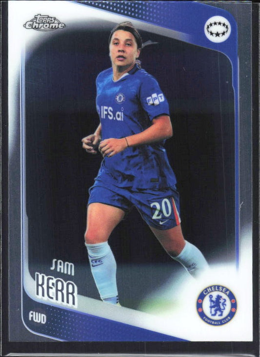 Sam Kerr 2025-26 Topps Chrome UWCL #28 – framsida