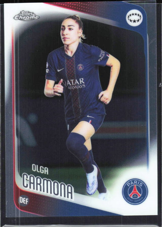 Olga Carmona 2025-26 Topps Chrome UWCL #36 – framsida