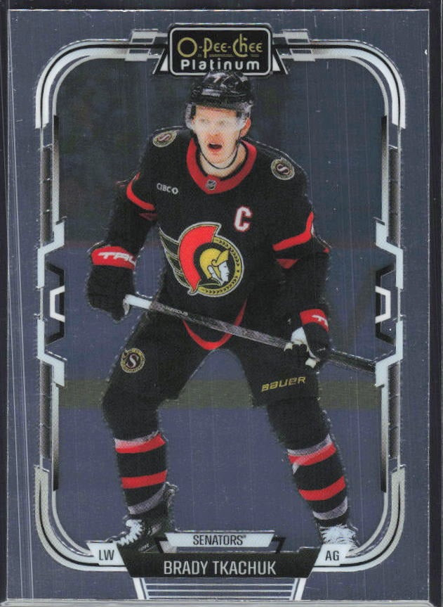 Brady Tkachuk 2025-26 O-Pee-Chee Platinum #122 – framsida