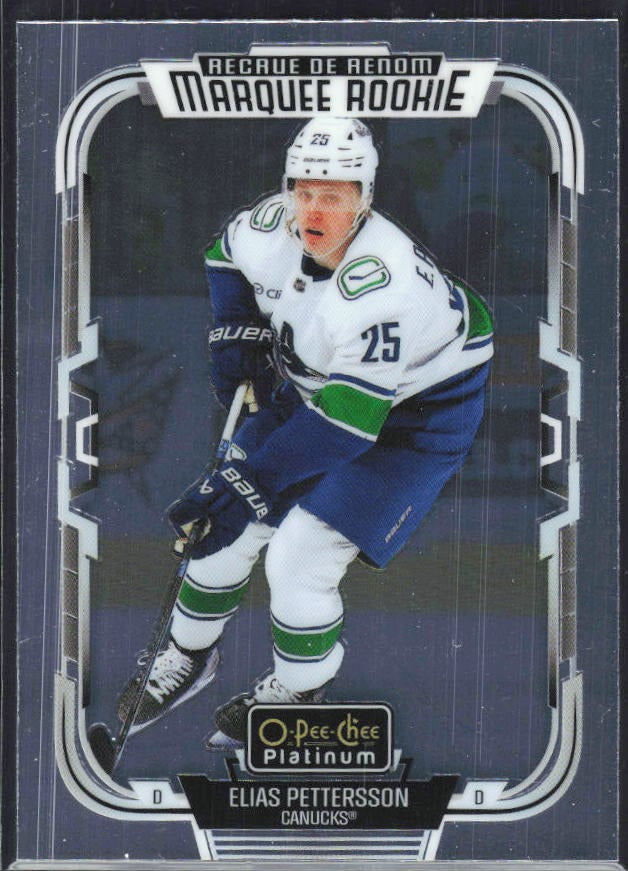 Elias Pettersson 2025-26 O-Pee-Chee Platinum Marquee Rookie #261 – framsida