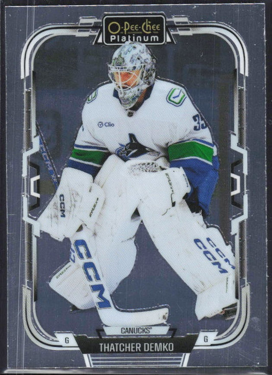 Thatcher Demko 2025-26 O-Pee-Chee Platinum #179 – framsida