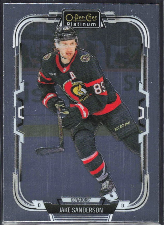 Jake Sanderson 2025-26 O-Pee-Chee Platinum #5 – framsida