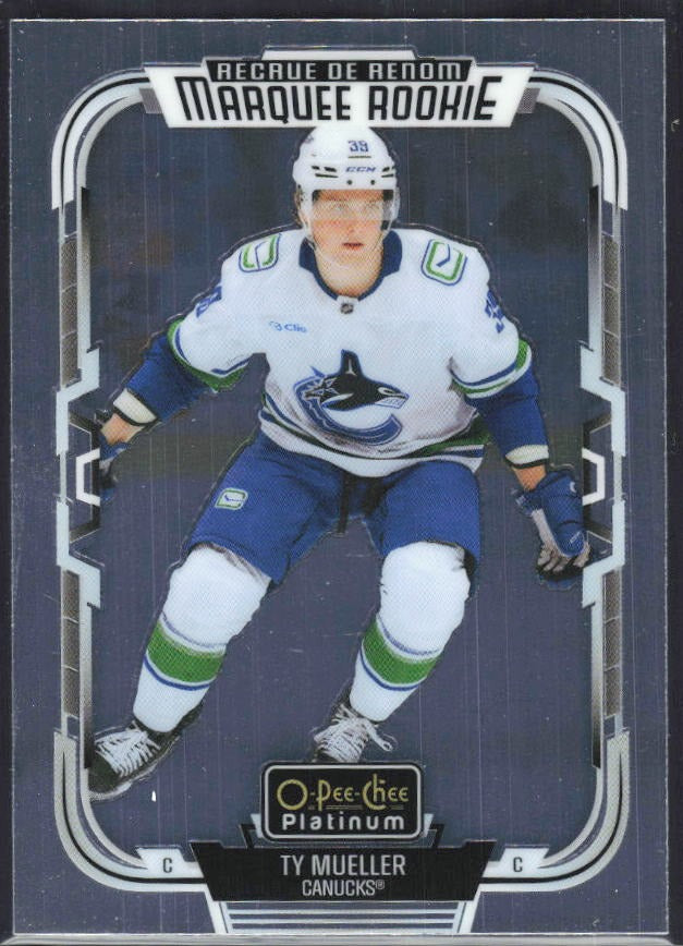 Ty Mueller 2025-26 O-Pee-Chee Platinum Marquee Rookie #262 – framsida