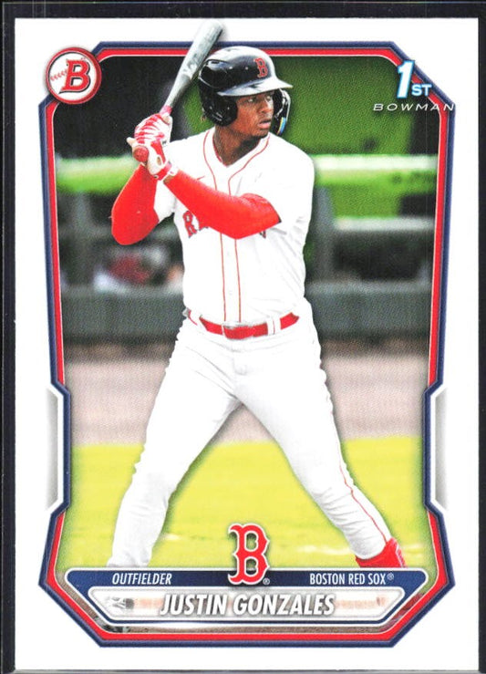 Justin Gonzales 2026 Bowman Prospects #BP-141 – framsida
