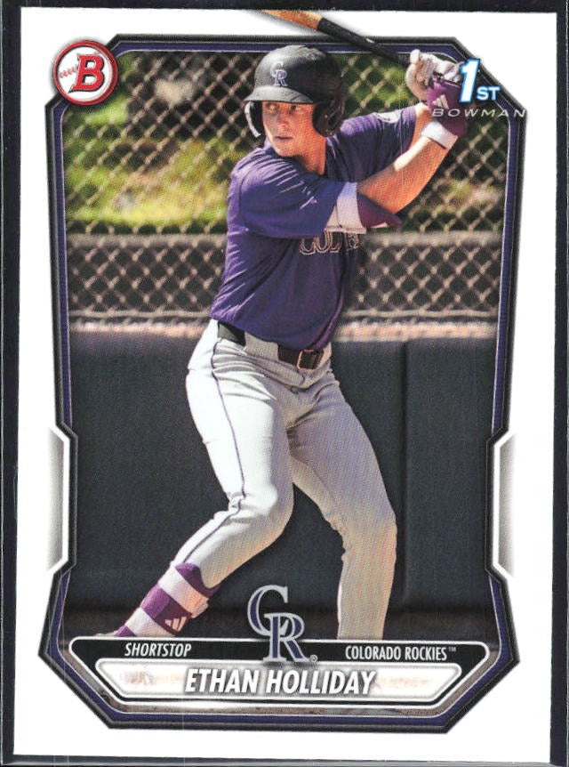 Ethan Holliday 2026 Bowman Prospects #BP-1 – framsida