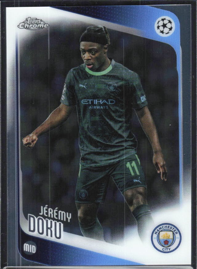 Jérémy Doku 2025-26 Topps Chrome UCC #47 – framsida