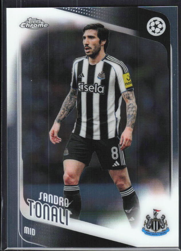 Sandro Tonali 2025-26 Topps Chrome UCC #109 – framsida