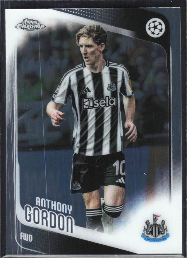 Anthony Gordon 2025-26 Topps Chrome UCC #159 – framsida