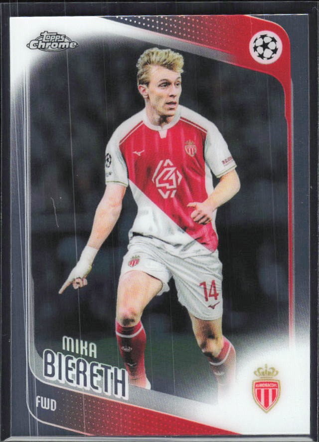 Mika Biereth 2025-26 Topps Chrome UCC #178 – framsida