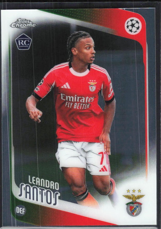 Leandro Santos 2025-26 Topps Chrome UCC #160 – framsida
