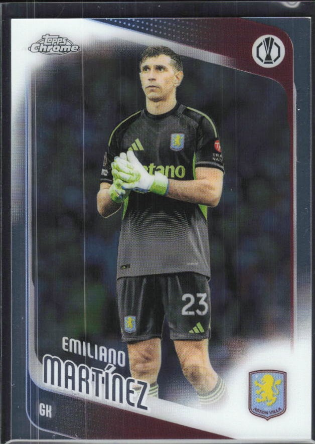 Emiliano Martínez 2025-26 Topps Chrome UCC #75 – framsida