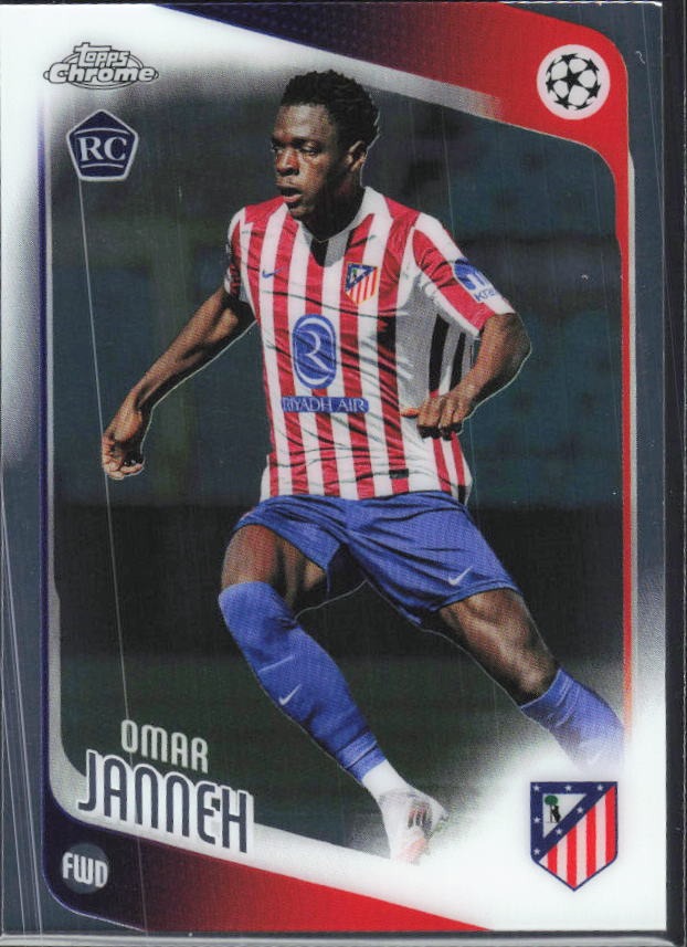 Omar Janneh 2025-26 Topps Chrome UCC #137 – framsida