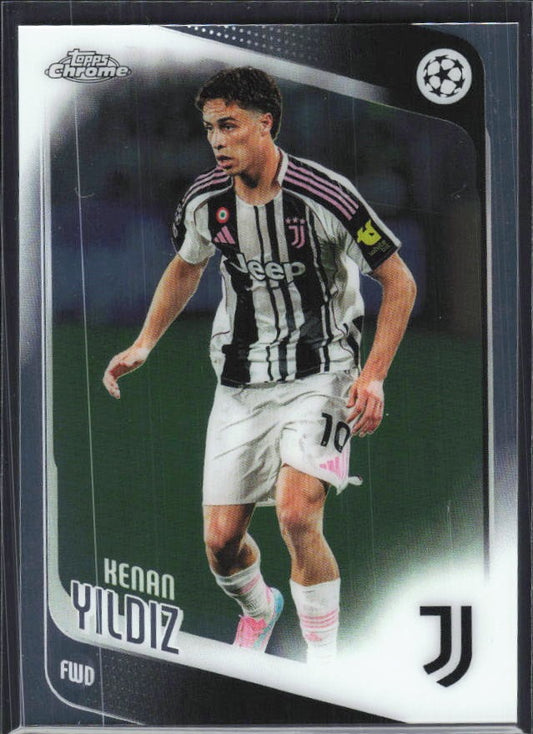 Kenan Yildiz 2025-26 Topps Chrome UCC #147 – framsida