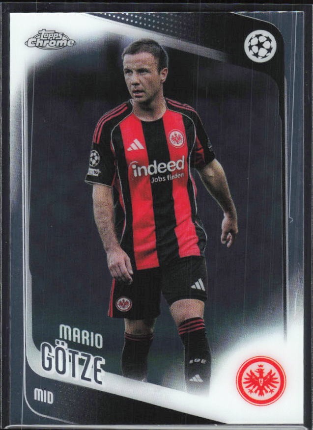 Mario Götze 2025-26 Topps Chrome UCC #162 – framsida