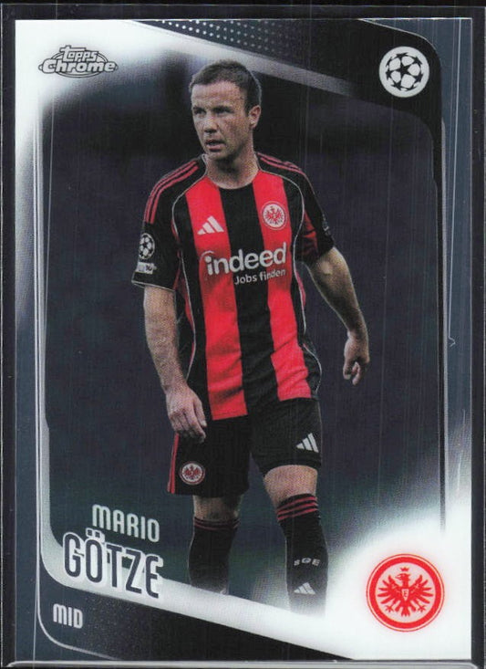 Mario Götze 2025-26 Topps Chrome UCC #162 – framsida