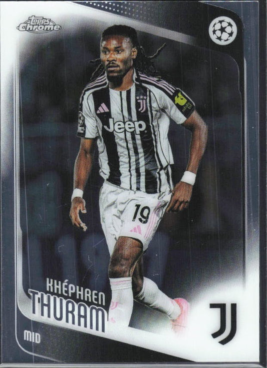 Khéphren Thuram 2025-26 Topps Chrome UCC #71 – framsida