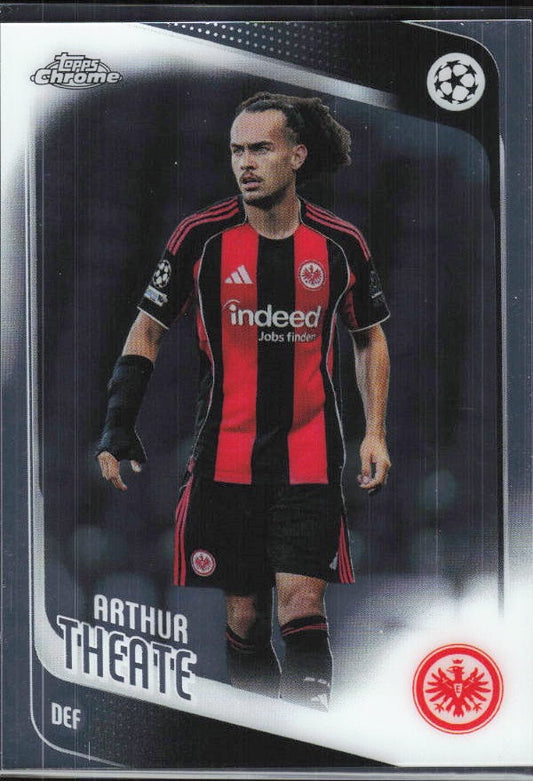 Arthur Theate 2025-26 Topps Chrome UCC #119 – framsida