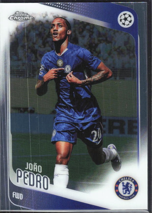 João Pedro 2025-26 Topps Chrome UCC #184 – framsida