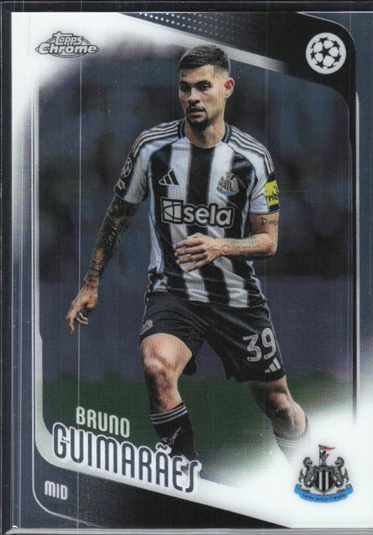 Bruno Guimarães 2025-26 Topps Chrome UCC #117 – framsida