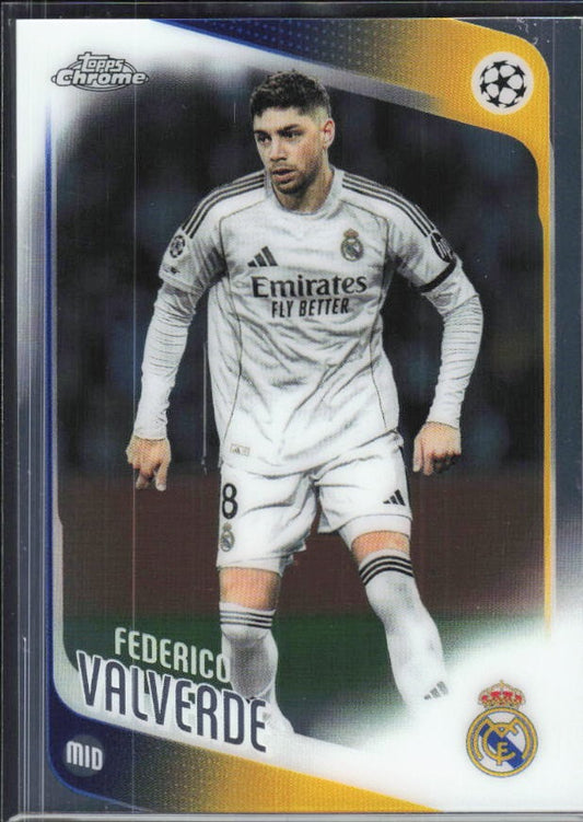 Federico Valverde 2025-26 Topps Chrome UCC #65 – framsida
