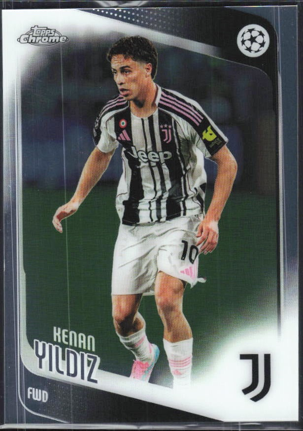 Kenan Yildiz 2025-26 Topps Chrome UCC #147 – framsida