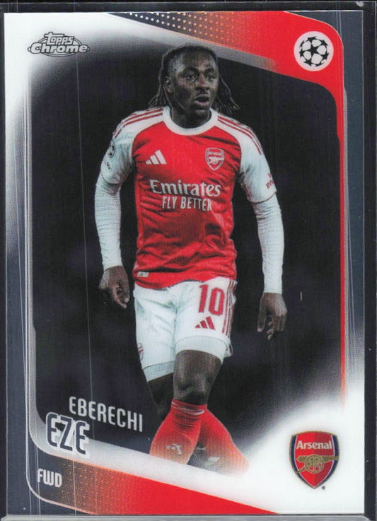 Eberechi Eze 2025-26 Topps Chrome UCC #194 – framsida
